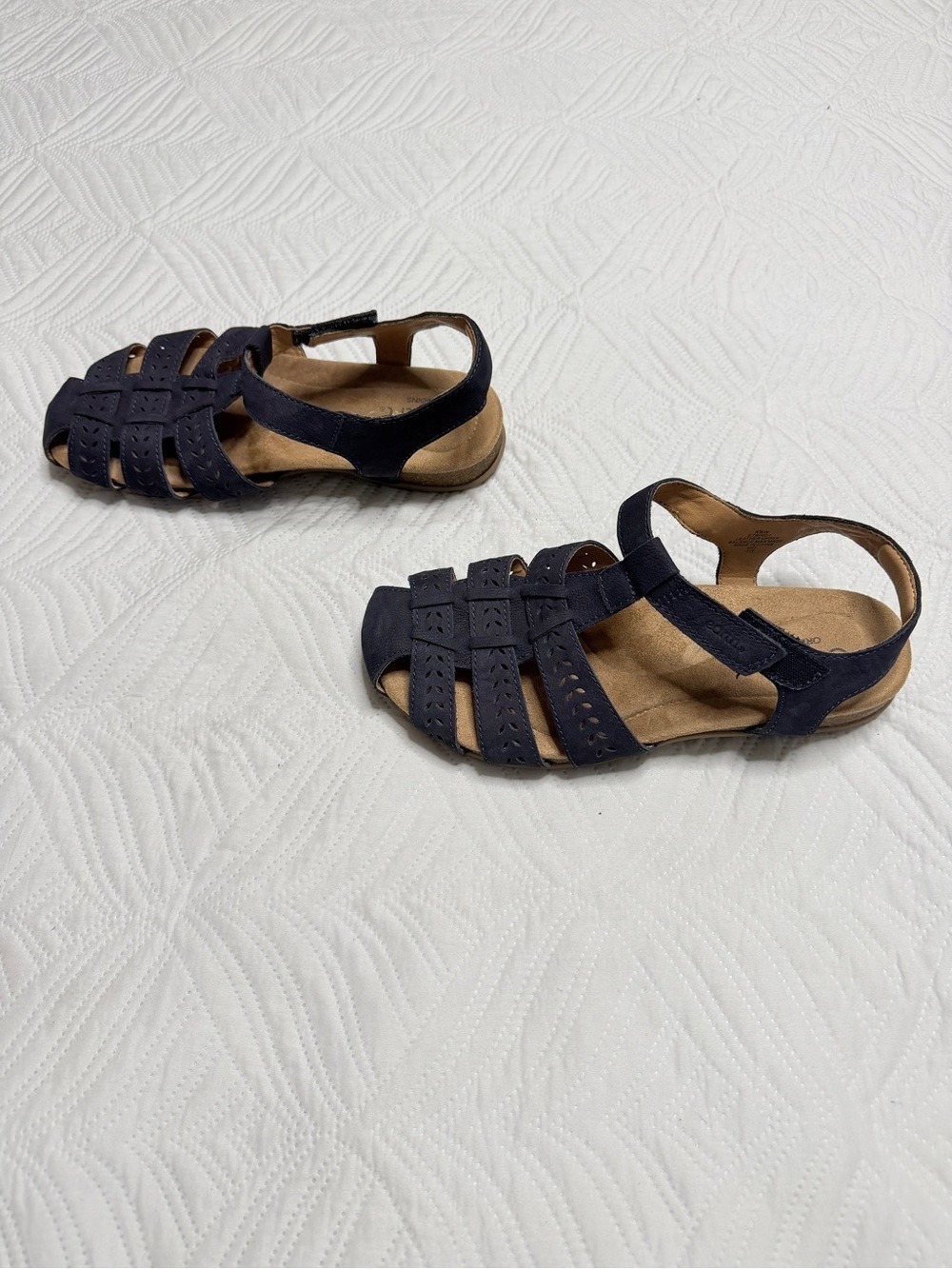 Earth Origins Berdy Women’s Blue Suede Sandals. Size 8.5 - Picture 3 of 8